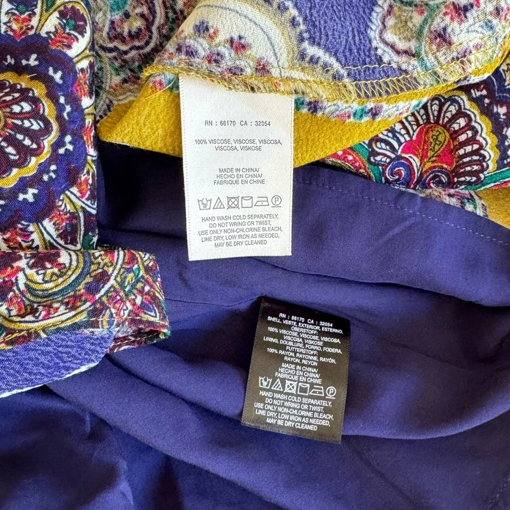 Anthropologie Moulinette Soeurs Teresita Scarf Printed 2 Piece SET Skirt & Top